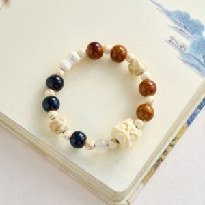 陶瓷饰品狮子混搭手串手链新款女学生礼物-SL0258黑